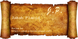 Jakob Placid névjegykártya
